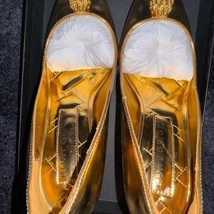 Kurt Geiger Gold Heels